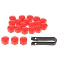 thumbnail image 2 of jiaping 2x20Pcs Car Truck Wheel Tyre Center Hub Screw 19mm Protect Cap , Red, 3 Pcs, 2 of 9