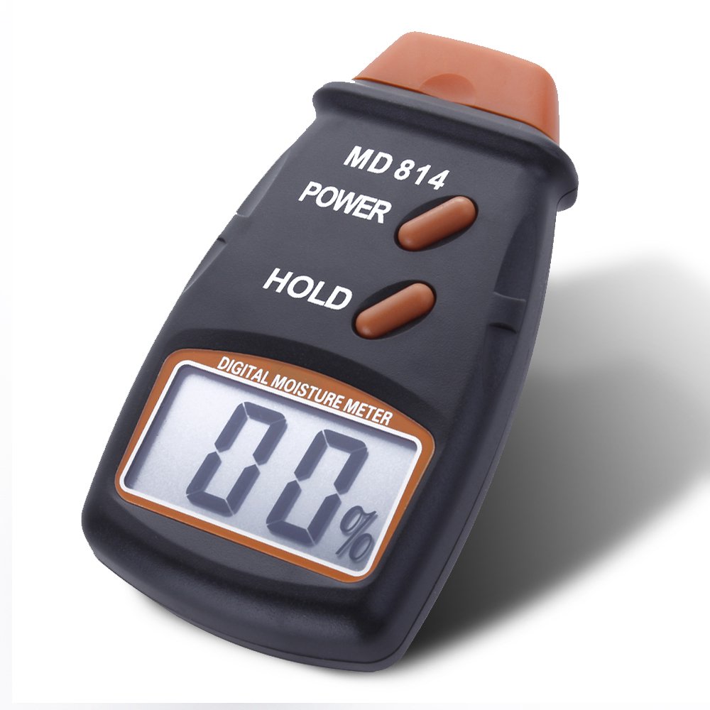 Digital Wood Moisture Meter Humidity Tester Handheld Tool with 4 Pins