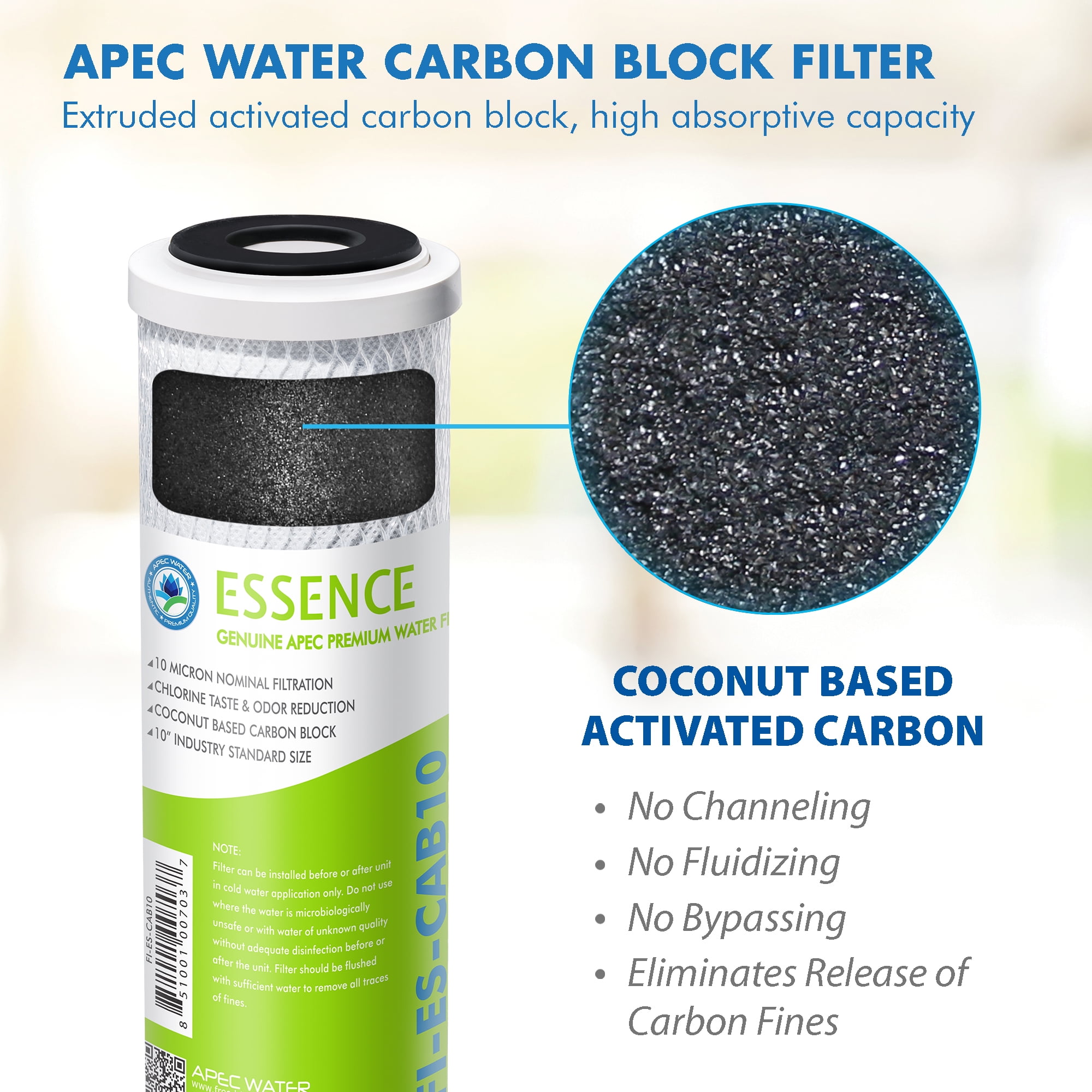 APEC Filter set-ES High Capacity Replacement Pre-Filter Set for ESSENCE Series Reverse Osmosis Water Filter System Stage 1, 2&3