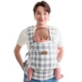 thumbnail image 1 of Momcozy Cangurera Ergonómico, Portabebés De Algodón Y Lino Natural, Mochila Para Bebé BC001, 1 of 8