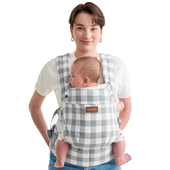Momcozy Cangurera Ergonómico, Portabebés De Algodón Y Lino Natural, Mochila Para Bebé BC001