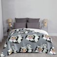 thumbnail image 6 of XMXT Throw Blanket, Cartoon Milk Drinking Machine Washable Blankets for Sofa, 50 x 40 inches, 6 of 9