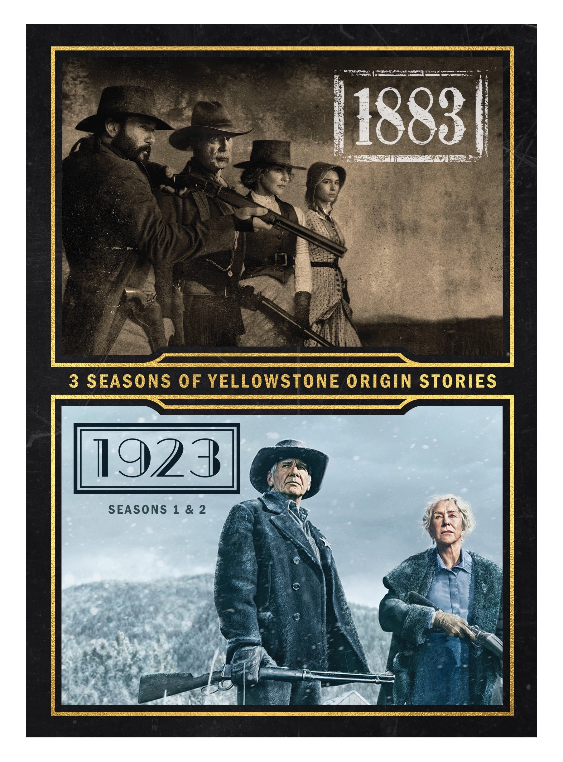 Yellowstone Origin Story: 1883 & 1923: Seasons 1 & 2 (DVD) Paramount Pictures Corporation, Western