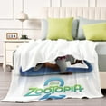thumbnail image 4 of Zootopia 2Flannel Throw Blanket Warm 3D Printed Flannel Throw/Blanket Ultra-Soft Lightweight Warm Flannel All Season Light Weight Living Room/Bedroom Warm Blanket 40"X60"(100cm*150cm), 4 of 6