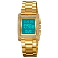 thumbnail image 2 of Fashion Mens Watches Digital Watch Stainless Steel Casual Sport Waterproof Rectangle Watches with Luminous Display luxury Women Watches, 2 of 14