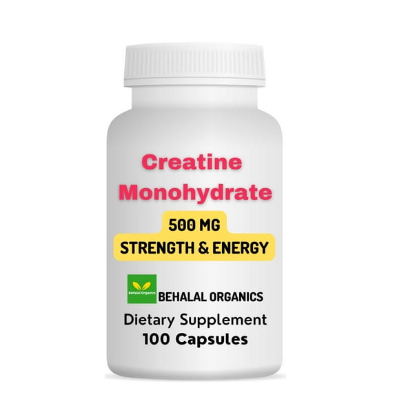 Creatine Monohydrate -500 mg 100 Quick Capsules