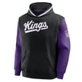 thumbnail image 4 of Men's Fanatics  Black/Purple Sacramento Kings Half Court Shot Clock Fastbreak Hoodie, 4 of 5