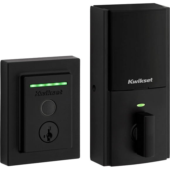 Cerradura Inteligente Kwikset 99590-004 Halo Touch Negro (Incluye instalación Gratuita en ciudades participantes)