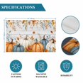 thumbnail image 6 of Orange Blue Pumpkins Fall Placemats Set of 4, Thanksgiving Maple Leaf Wooden Washable Wipeable Table Mats for Dining Tables, Indoor Outdoor Kitchen Place Mats for Holiday Party Table Decor, 6 of 9