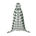 thumbnail image 7 of Honeii Scottish Checkered Print Poncho Cape, Cloak Coat, Snuggly Hooded Wearable Blanket, Hooded Cape For Teenagers,Halloween Costumes-Large, 7 of 7
