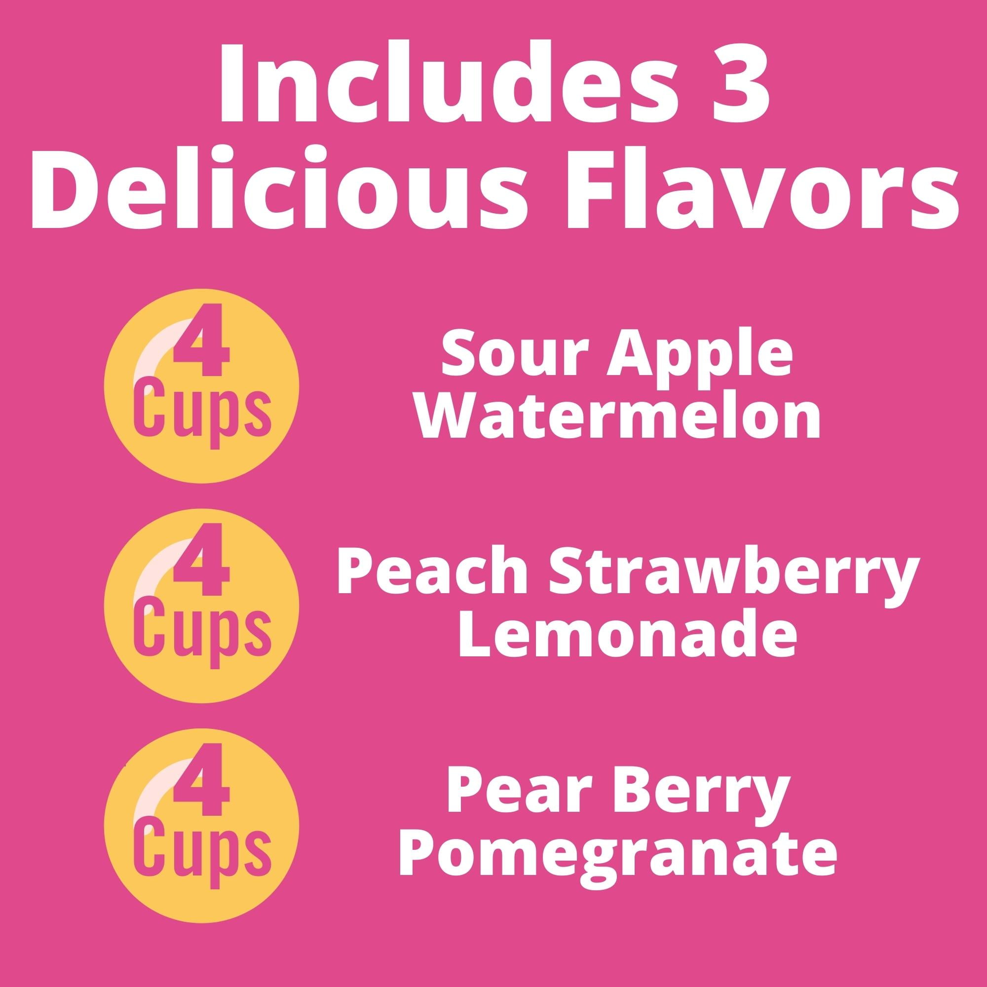 Bubble Fruit®, Peach Strawberry Lemonade Fruit Cup Snacks