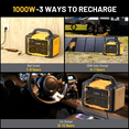 thumbnail image 5 of Mondawe 1000W Portable Power Station 1024Wh Solar Generator with AC Outlet for Home Use,Camping,Emergencies, 5 of 11