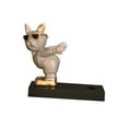 thumbnail image 2 of Soporte de vino en forma de perro, soporte de almacenamiento de vino, estante de adorno, escultura, soporte de vino, adorno para mesa de comedor, Marrón Soledad Botellero de vino, 2 of 9
