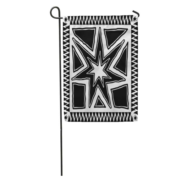 SIDONKU Pattern Aztec Symbolic Inca Maya Mayan Aboriginal Star Tribal Andes Garden Flag Decorative Flag House Banner 28x40 inch