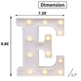 thumbnail image 3 of LED Marquee Letter Lights Sign, Light Up Alphabet Letter for Home Party Wedding Decoration E, 3 of 5