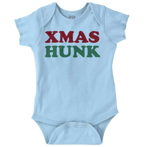 Funny Christmas Hunk Santa Claus Bodysuit Jumper Boys Infant Baby Brisco Brands 12M