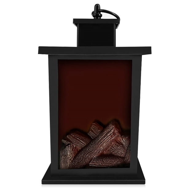Advancent Linterna decorativa de chimenea Vintage, lámpara de con pilas, decoración de luz, decoración de arte para el hogar, adornos de Iluminación y accesorios Advancent HA011958-00B