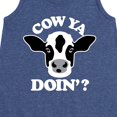 thumbnail image 3 of Instant Message - Cow Ya Doin - Toddler & Youth Girls A-line Dress, 3 of 6