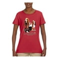 thumbnail image 2 of If It's Not a Bassett Hound Its Just a Dog Gift | Womens Dog Lover Graphic T-Shirt, Red, Medium, 2 of 3