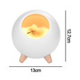 thumbnail image 2 of Linda luz nocturna para casa de gatos para niños, luz nocturna portátil, carga USB, lámpara de ambiente para dormitorio, 2 of 5