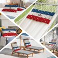 thumbnail image 5 of 4th of July Throw Pillow Cover, Pillowcase Protectors with Zipper, Breathable Decorative Lumbar Pillow Case Cover, Red White Blue Striped Independence Day Star Pillow Shams for Couch Sofa 12x20Inch, 5 of 8