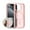 Pink, variant on Allytechgroup Magnetic Case for iPhone 11 Pro Max, Built-in Camera Control Button Support Wireless Charging Slim Anti-stain Silky Touch Shockproof Protective Back Cover Bumper, Black