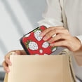 thumbnail image 7 of SKYSONIC Strawberry Travel Jewelry Box PU Leather Jewelry Organizer Ideal Gift for Women Girls, Portable Mini Jewelry Travel Case for Stud Earrings Rings Necklaces Bracelets, 7 of 7