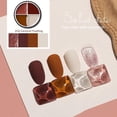 thumbnail image 4 of 4 Colors Solid Canned Cream Nail Gel Polish Pink Jelly Painted Soak Off UV LED Semi, 4 of 5