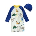 thumbnail image 1 of Swimsuits Toddler Rash Guard Cartoon Baby Boy Summer Clothes Bathing Suit Boy 5-6 Years, 1 of 6