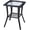 Black, variant on BoldGear Outdoor Wicker Side Table, Rattan End with Glass Top, Patio Coffee Bistro for Indoor Garden Porch Balcony (Black)