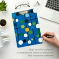 thumbnail image 3 of FORMRS Acrylic Clipboard with Low Profile Clip Standard A4 Letter Size, 12.5" x 9", Blue Abstract, 3 of 8