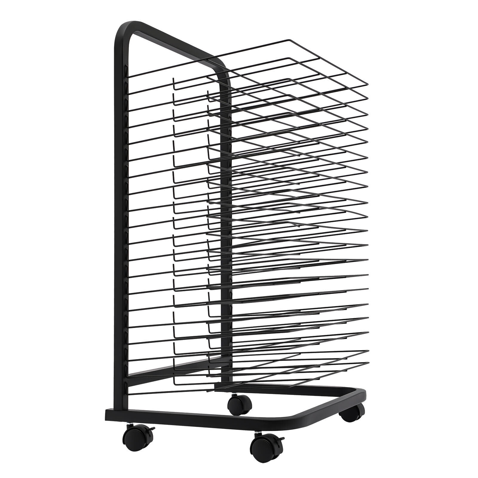 KENAYI AC-LL 20 Shelves Art Dry Rack Metal Mobile Space Saver Ideal for Art  Drying Displaying Storage in School Art Club or Home