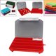 thumbnail image 4 of Caja organizadora de aparejos portátil Sunnimix con divisores extraíbles rojo, 4 of 8