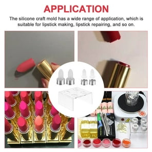 Lipstick Mold Rose Gold Lip Balm Maker Tool Aluminum 4 Hole Dual Uses Safe  Girls Home Salon DIY Lipstick Tool for Double or Single Color Lipstick