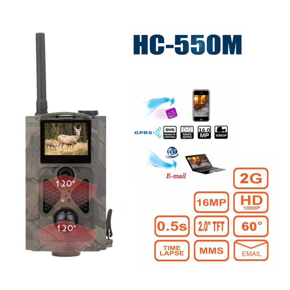 HC-550M 16MP HD Scouting Infrared Trail Wildlife Hunting Digital Camera 2G GSM 