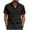 Black, variant on Ashirexll Mens Button up Shirts Short Sleeve, Big and Tall Shirts for Men, Casual and Formal Button up Shirts Turndown Collar Pocket Shirts for Daily and Work