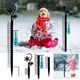thumbnail image 1 of Fiudx Decoraciones navideñas para interiores Muñeco de nieve que mide el espesor de la nieve Calibre de nieve para medir Manualidades de metal, 1 of 7