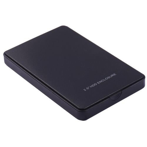2.5" USB2.0 HDD External Enclosure Case Cover Box Hard Drive Disk Support 2TB for PC HD Black