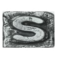 thumbnail image 1 of Letter S Cutting Board, Industrial Alphabet Letter Capital S Industrial Theme with Grunge Looking, Decorative Tempered Glass Cutting and Serving Board, Large Size, Grey Grey, by Ambesonne, 1 of 1