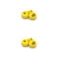thumbnail image 1 of Bewildely 2 uds topes de cordón bloqueo extremo palancas hebillas cierres de apriete accesorios de broche de botón de equipaje Amarillo 2piezas, 1 of 6