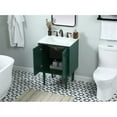 thumbnail image 5 of 24 inch single bathroom vanity in green with backsplash, 5 of 5
