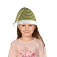 thumbnail image 5 of Bingfone Mardi Gras Purple Yellow Plaid for Kids Christmas Hat Santa Hat for Boys Girls Teenager for Christmas New Year Xmas Festive Holiday Party Supplies Gifts, 5 of 6