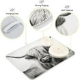 thumbnail image 4 of Coolnut Highland Cow Dish Drying Mat for Kitchen Counter, Ultra Absorbent Reversible Microfiber Dishes Drying Rack Pad Heat-resistant Mats 16x18in Home Decor, 4 of 7
