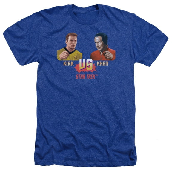 Star Trek - Kirk Vs Khan - Heather Short Sleeve Shirt - Large