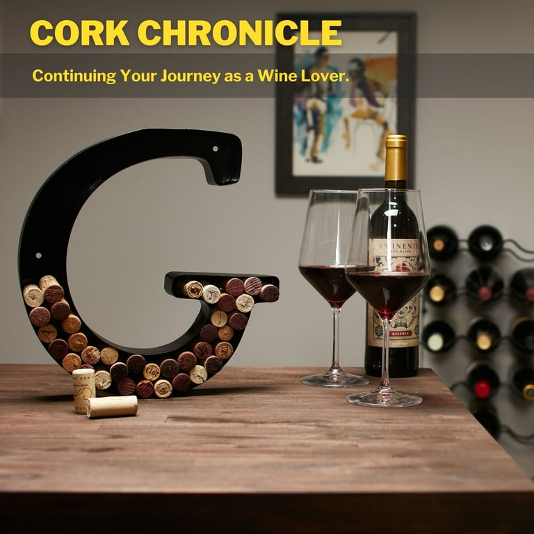 Decomil Wine Cork Holder A Z Letter G Decorative Wine Letters Cork Holder G Wall Art Cork Holder Decor G Walmart