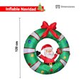 thumbnail image 2 of Inflable Navideño La Merced Corona Navideña Con Santa Claus 1.20mts, 2 of 2