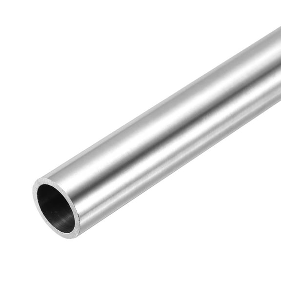 304 Stainless Steel Tube, 15mm ID 19mm OD 250mm Length Straight Metal Pipe Tubing