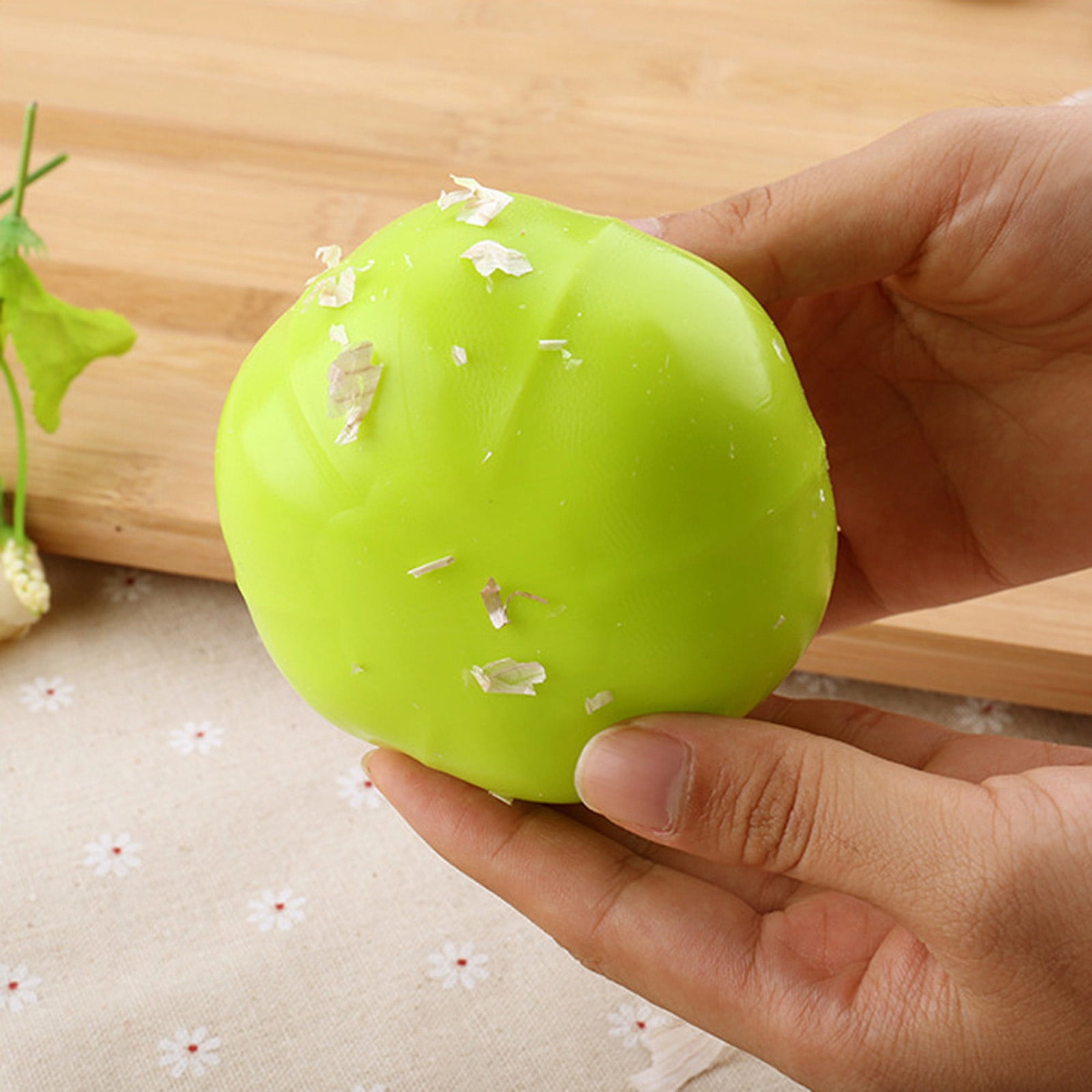 KTMGM Silicone Press Garlic Crusher Kitchen Gadget Vegetable Peeler Home Tool 2PC