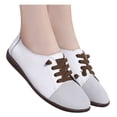 thumbnail image 3 of Vedolay Cute Casual Shoes Lightweight Shoes for Women Casual Slip On Deck Shoes,White 7.5, 3 of 5