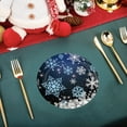 thumbnail image 5 of Christmas Party Tableware Set, 10PCS Christmas Plates and Napkins, Snowflakes Disposable Dinnerware Set Xmas Holiday Party Supplies, 5 of 6